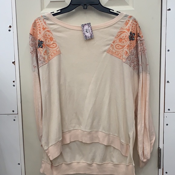 We The Free [Free People] Feelin’ It patchwork top - Picture 4 of 6